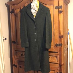 Olive Green Wool Tyrolean Brooks Brothers Coat!